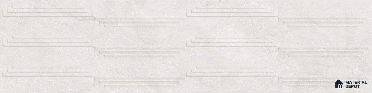 TL 01251 B Stratos Bianco Diva 1200x300 mm GVT Abstract Look Tile - 9 mm (Sample)